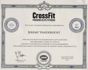 CrossFit Diplome